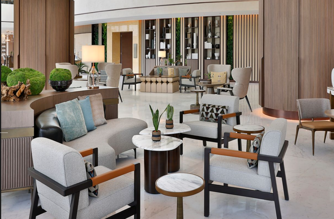 As a hotel lobby furniture manufacturer, Gainwell Furniture produces excellent hotel lobby furniture with bespoke design and construction. Call for a quote.