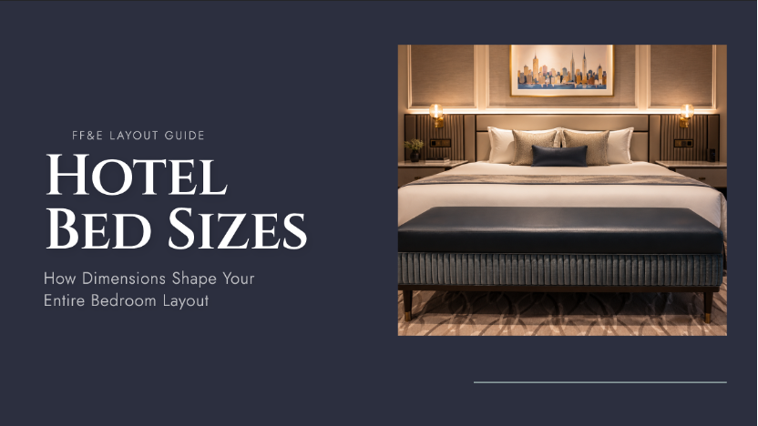 Hotel bed sizes guide for bedroom FF&E layout